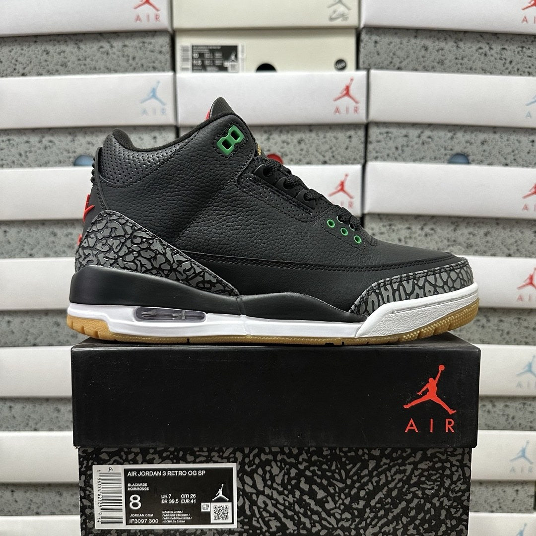 Air Jordan 3 Pine Green Black Cement