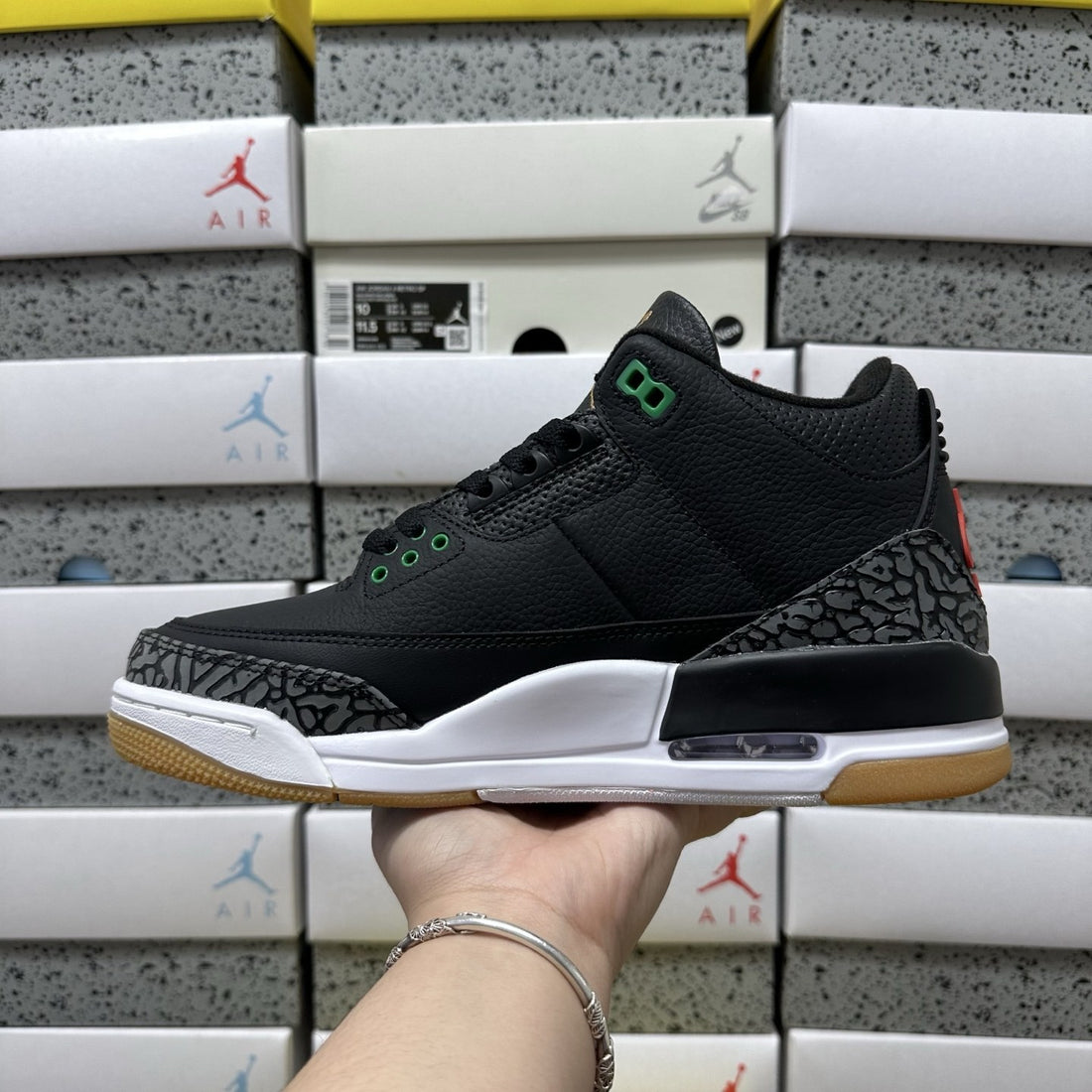 Air Jordan 3 Pine Green Black Cement