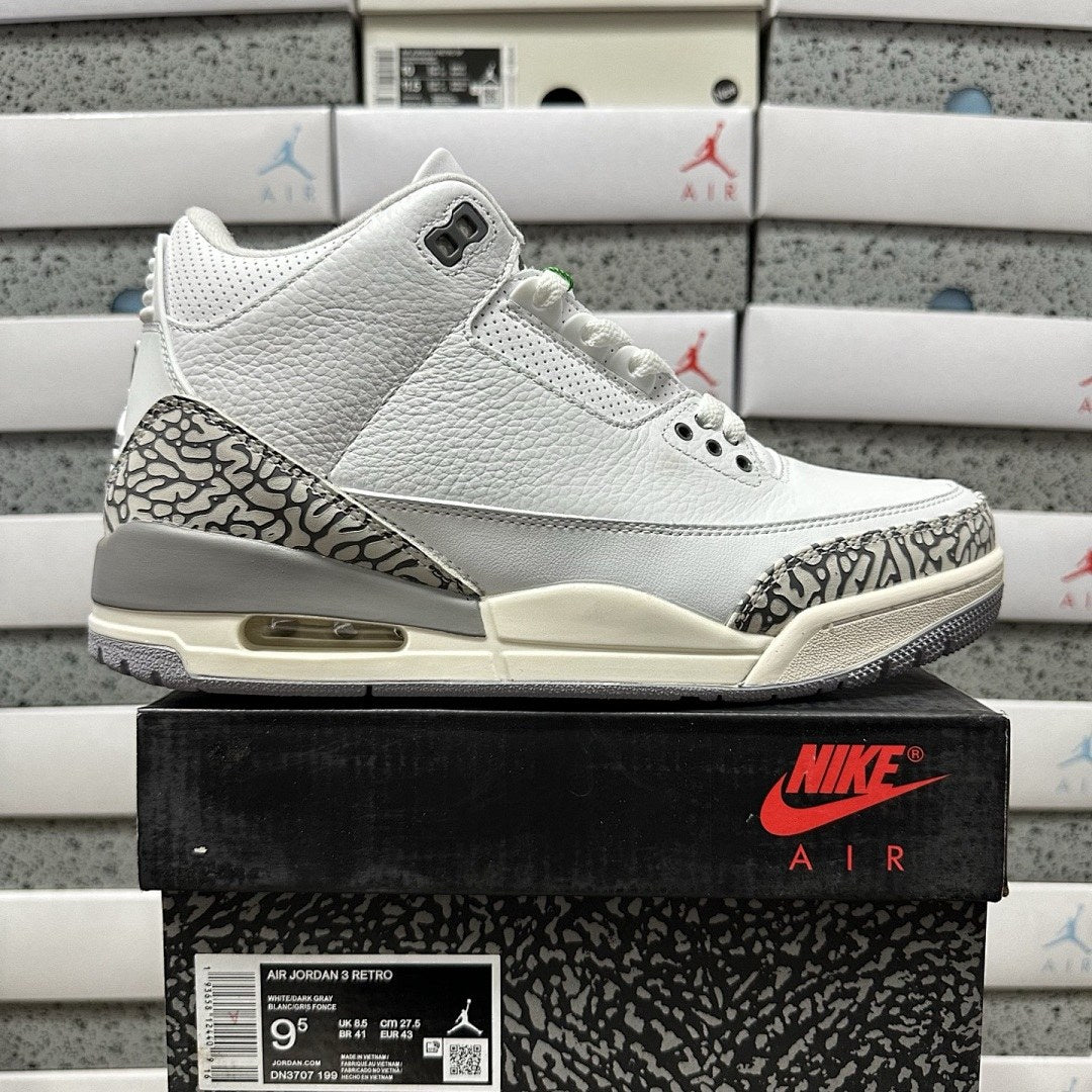Air Jordan 3 Sail Cement Grey