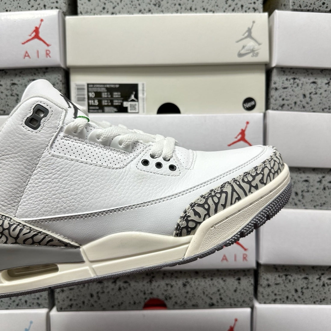 Air Jordan 3 Sail Cement Grey