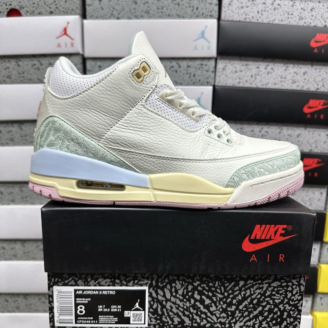 Air Jordan 3 Sail Mint Blue