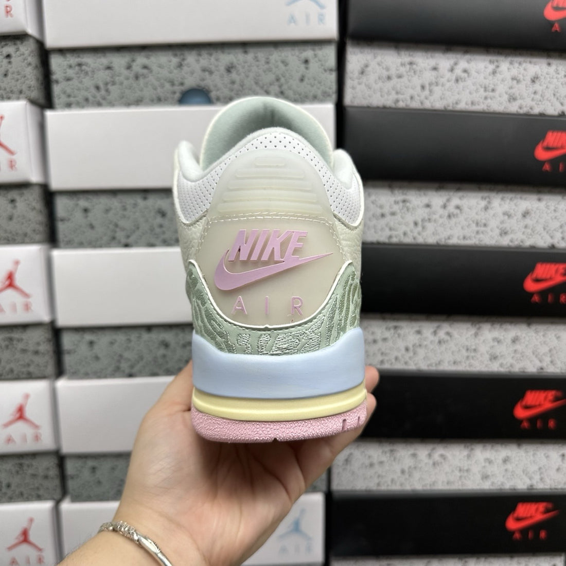 Air Jordan 3 Sail Mint Blue