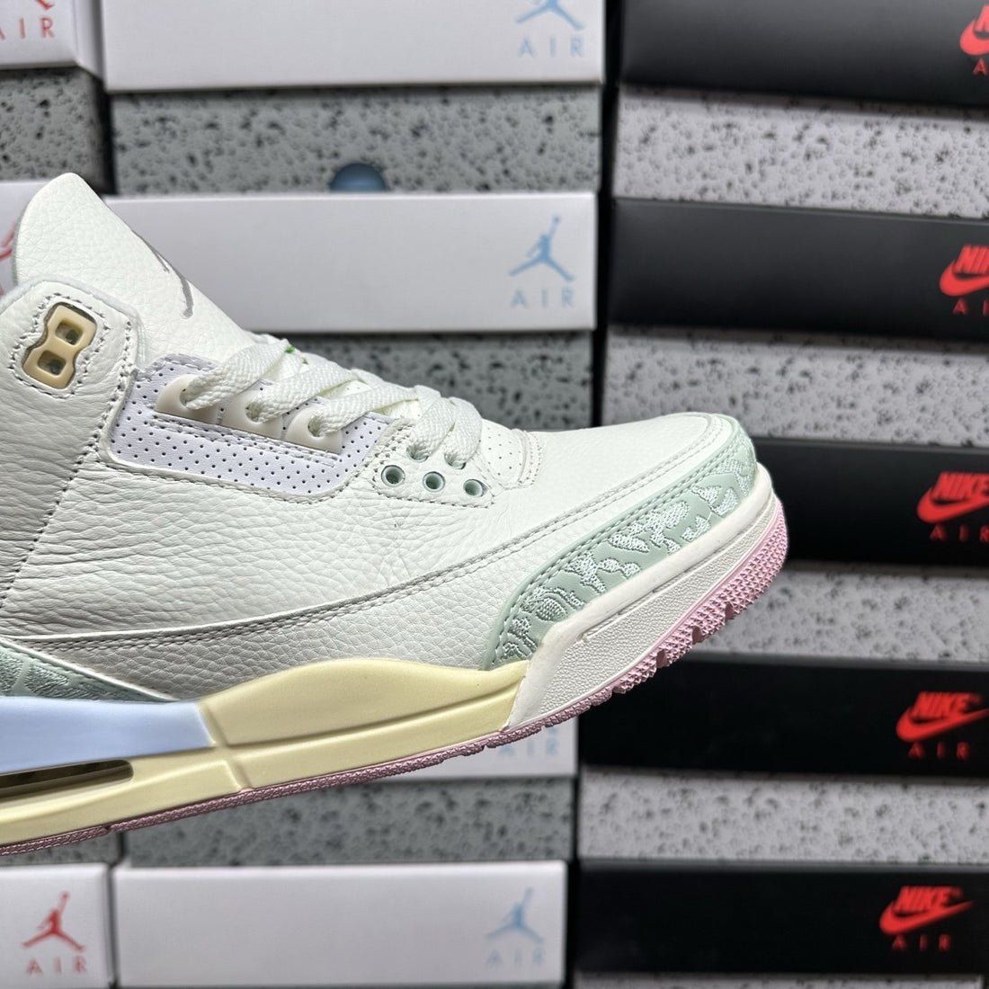 Air Jordan 3 Sail Mint Blue