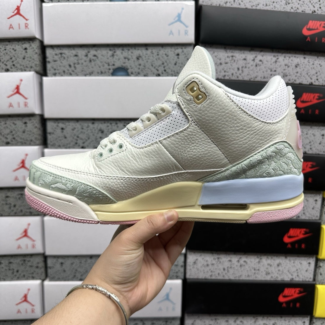 Air Jordan 3 Sail Mint Blue
