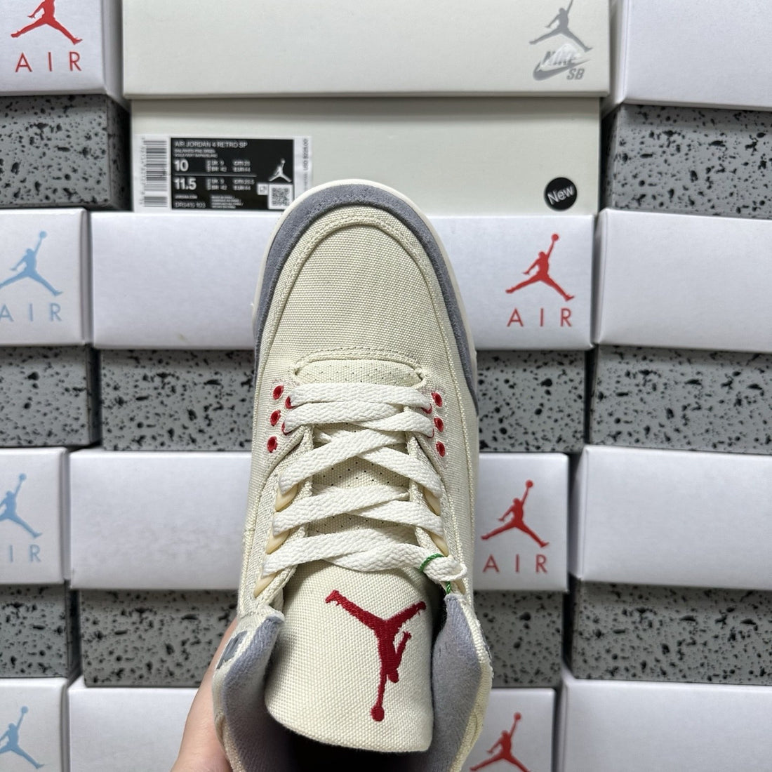 Air Jordan 3 Sail Navy Grey