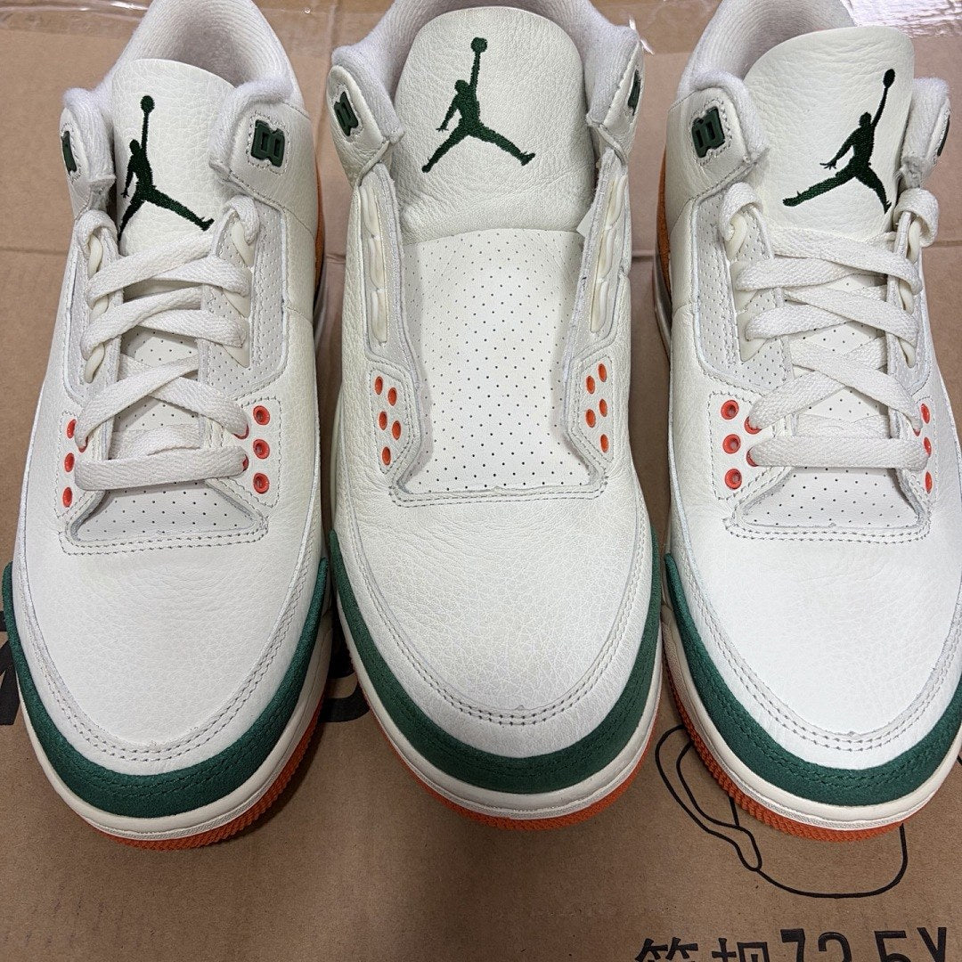 Air Jordan 3 Sail Pine Orange