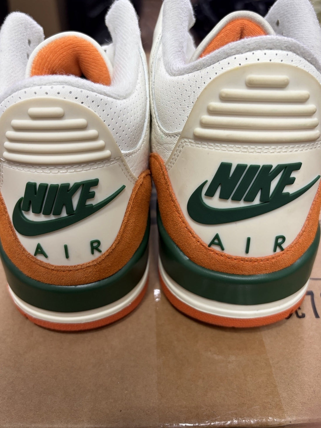Air Jordan 3 Sail Pine Orange