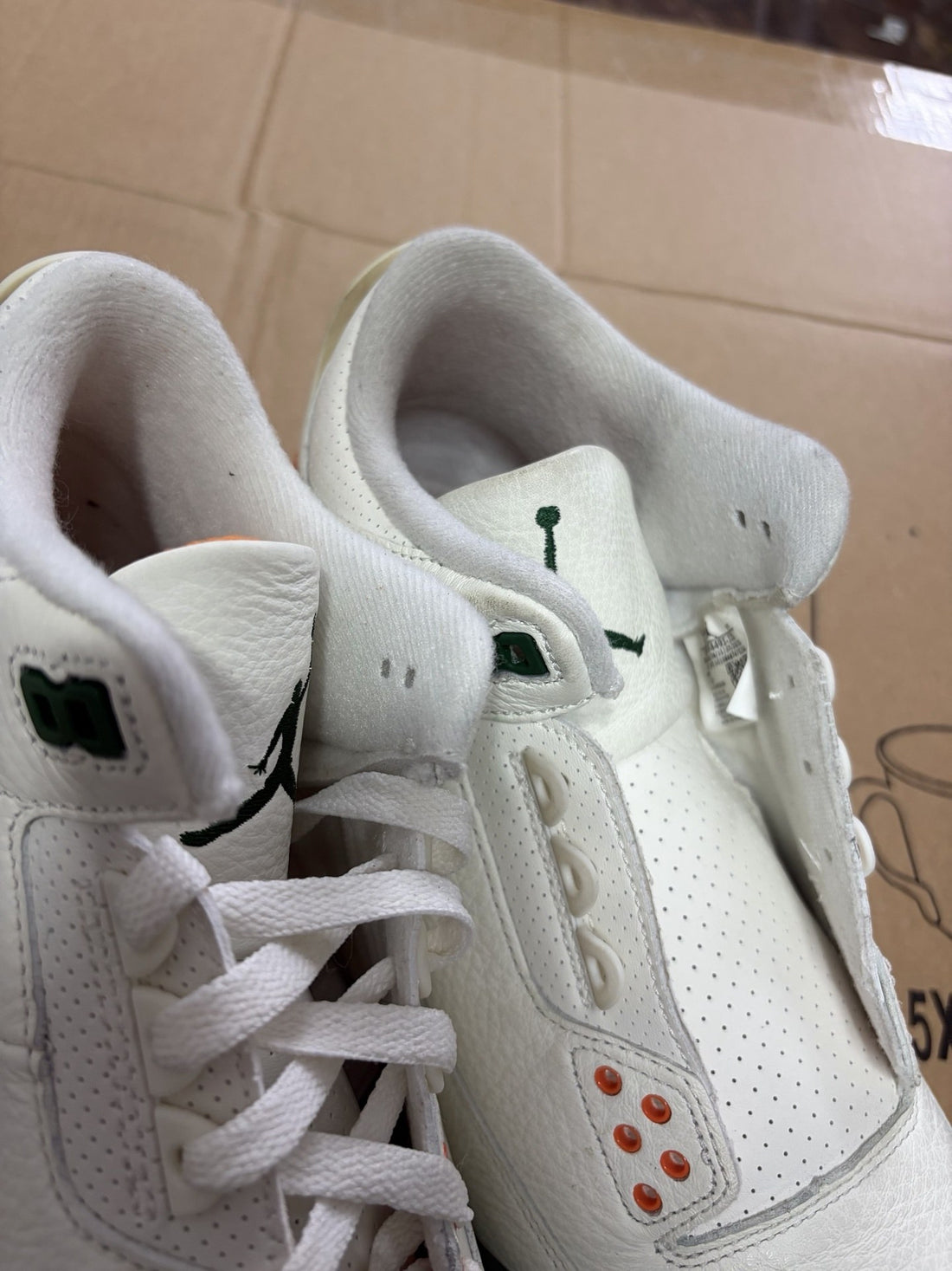 Air Jordan 3 Sail Pine Orange