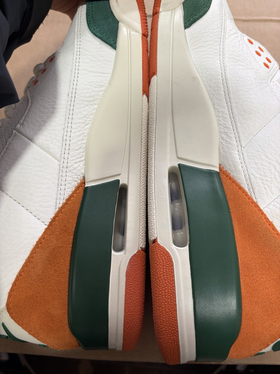 Air Jordan 3 Sail Pine Orange