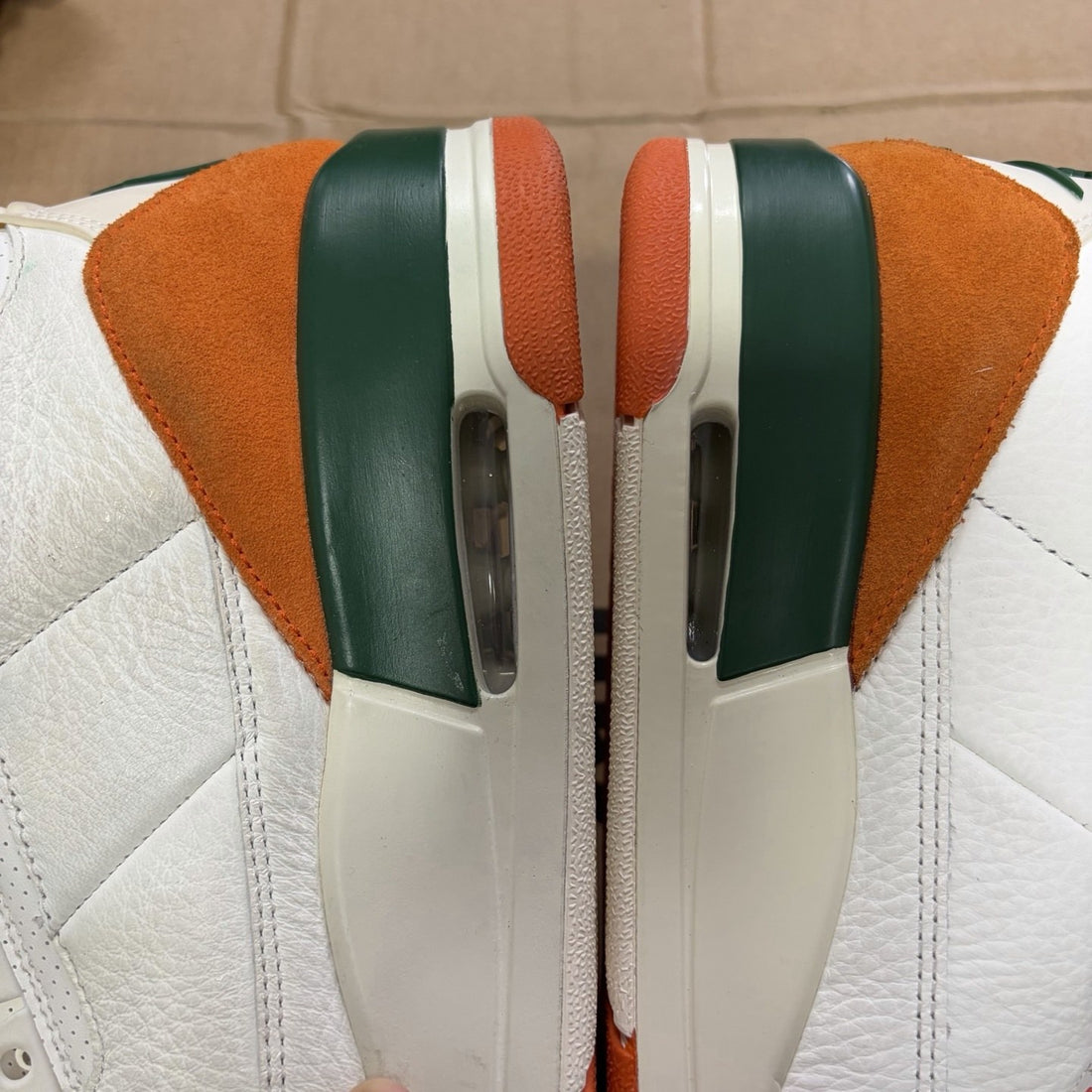 Air Jordan 3 Sail Pine Orange