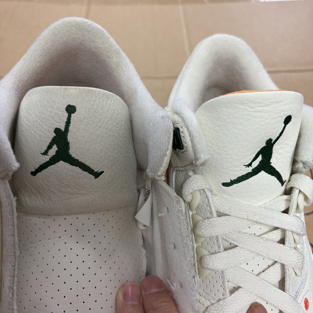 Air Jordan 3 Sail Pine Orange