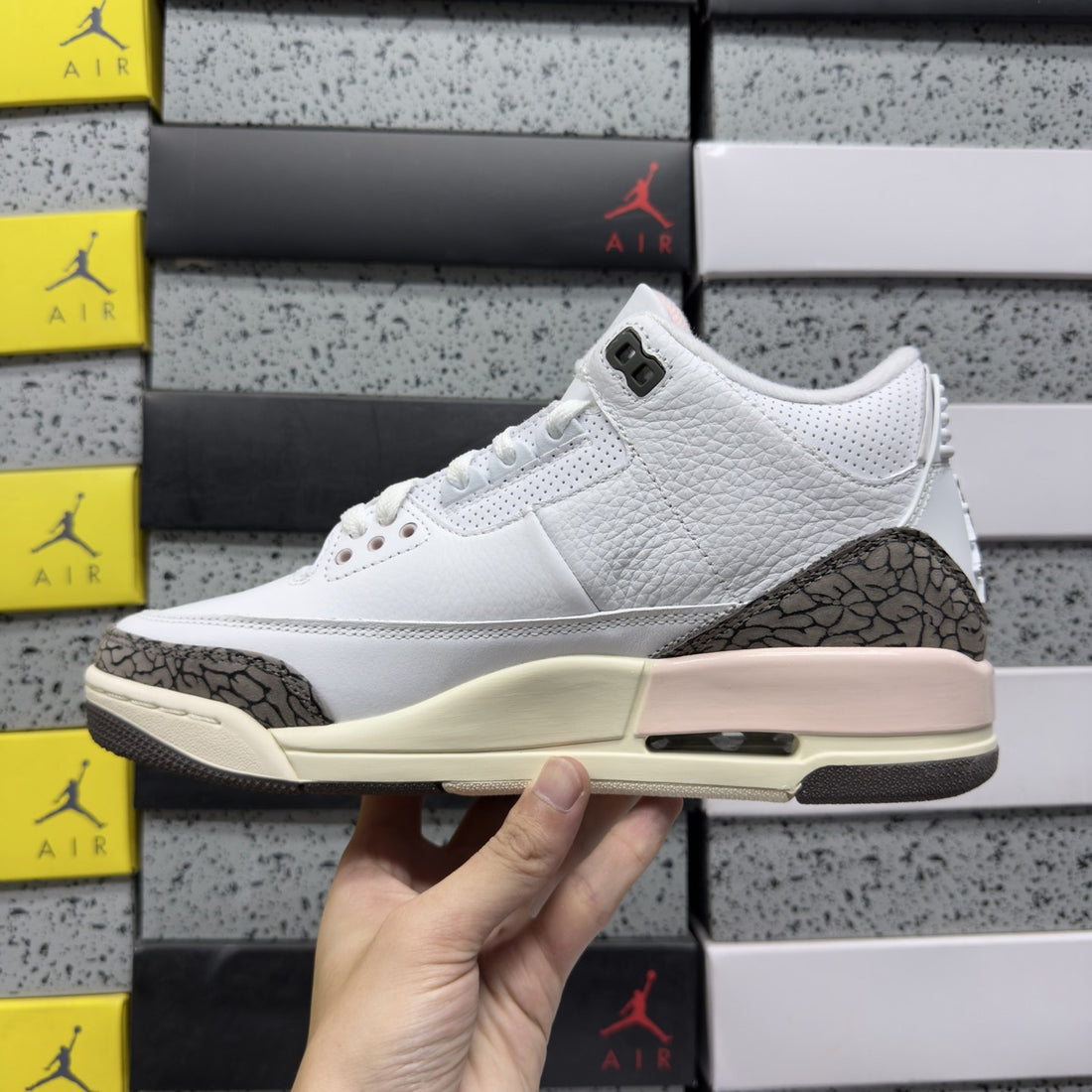 Air Jordan 3 Sail Pink Cement
