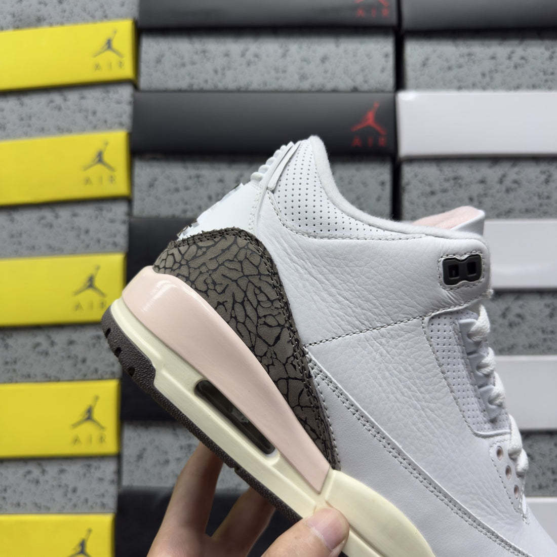 Air Jordan 3 Sail Pink Cement
