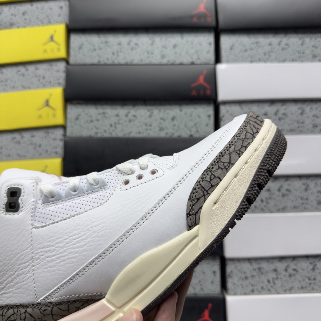 Air Jordan 3 Sail Pink Cement