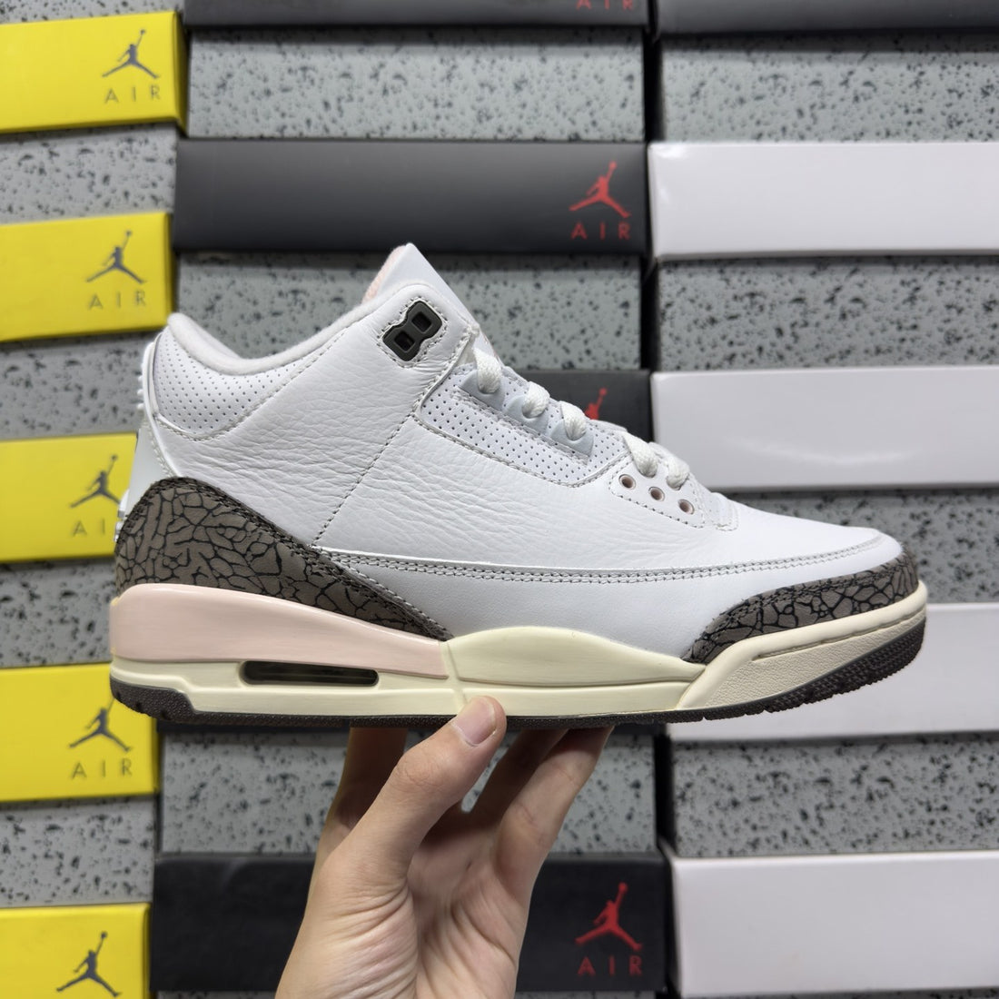 Air Jordan 3 Sail Pink Cement
