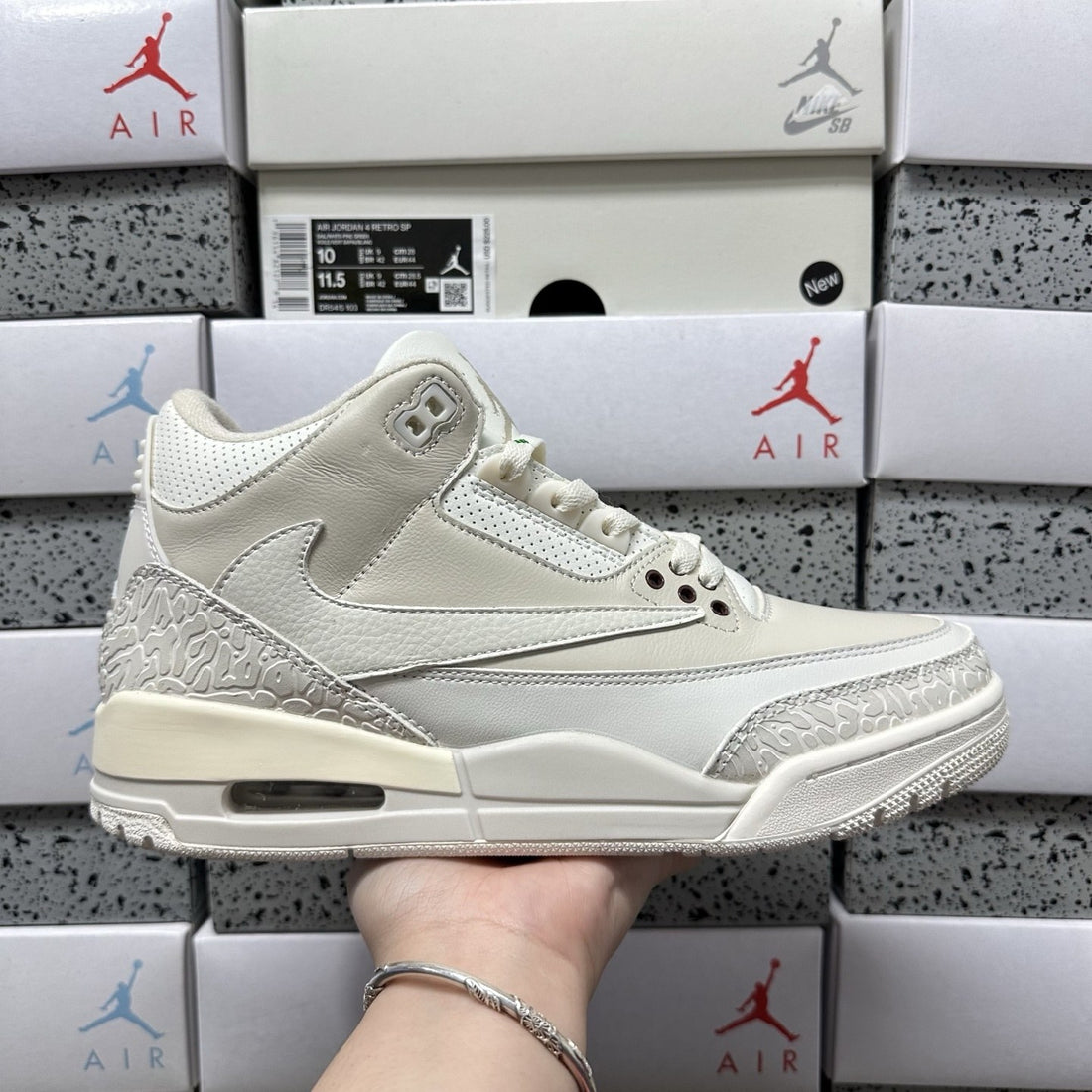 Air Jordan 3 Sail Suede Cream