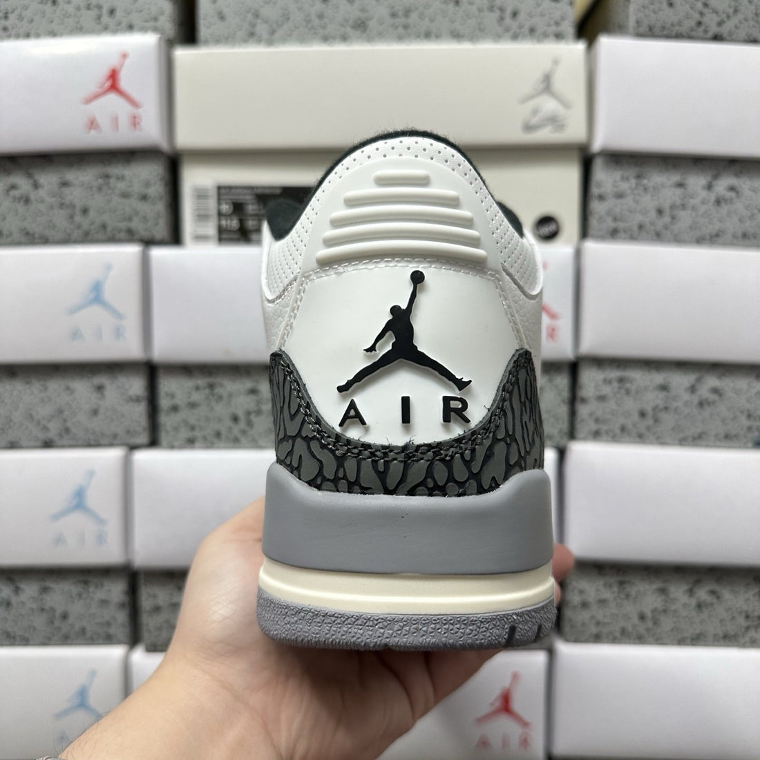 Air Jordan 3 White Cement Grey