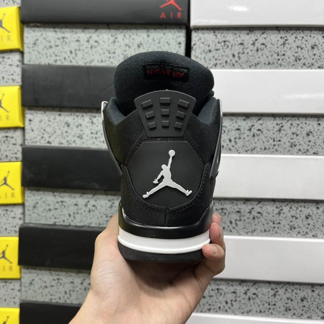 Air Jordan 4 Black Canvas