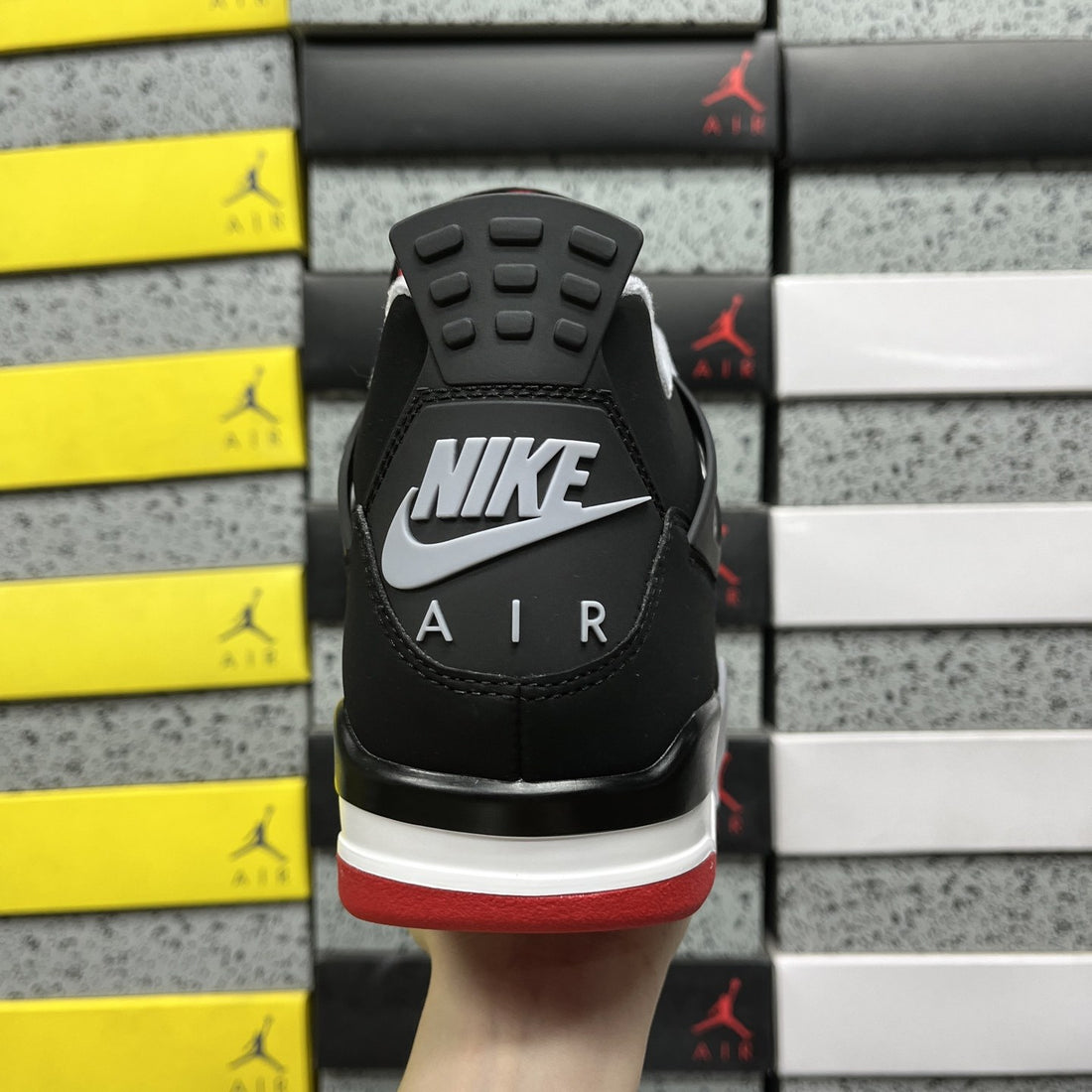 Air Jordan 4 Black Cement Red