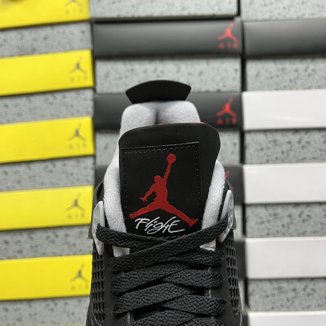 Air Jordan 4 Black Cement Red