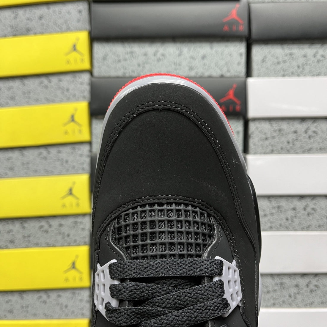 Air Jordan 4 Black Cement Red