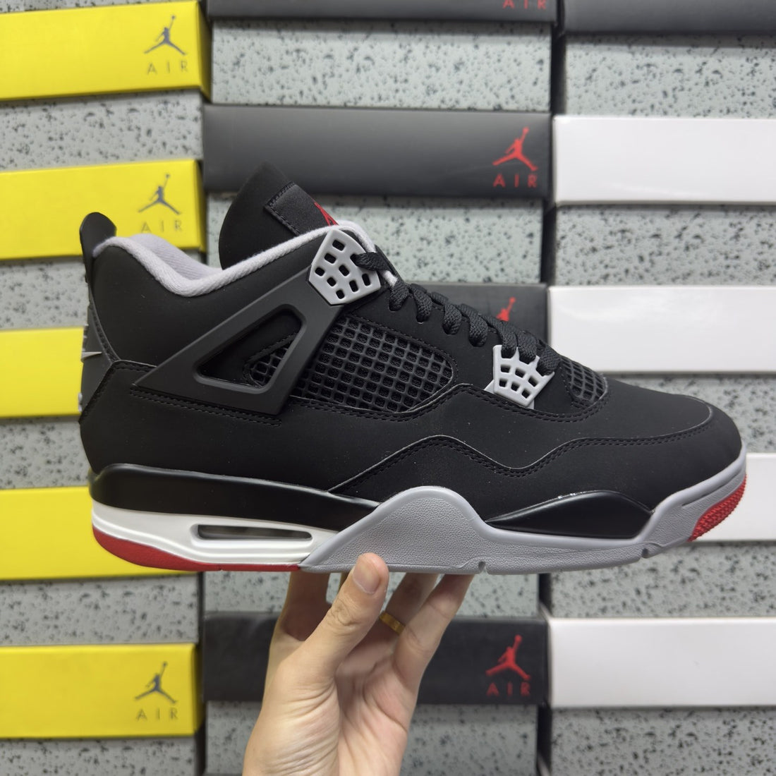 Air Jordan 4 Black Fire Red