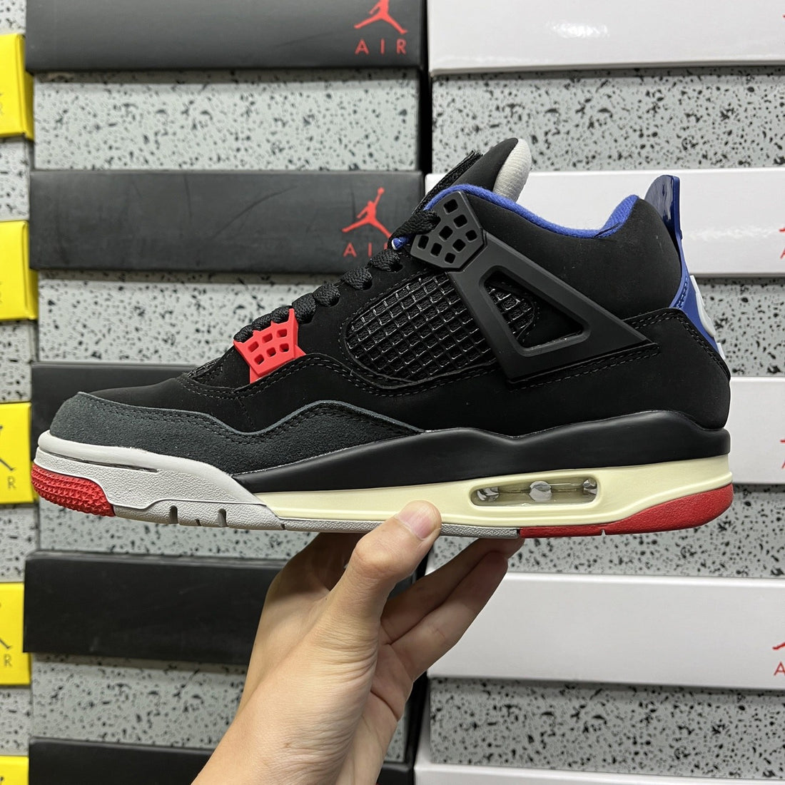 Air Jordan 4 Black Game Royal