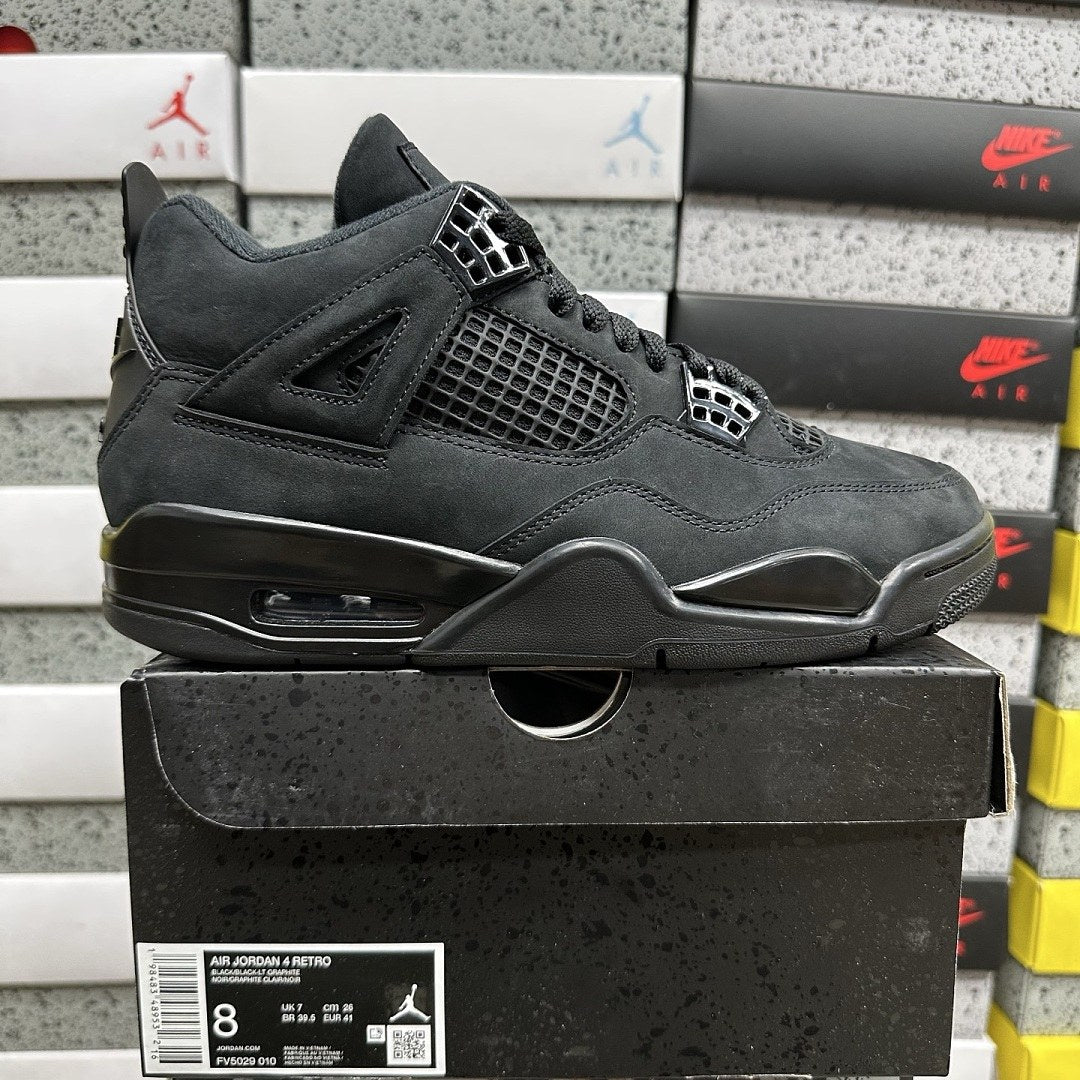 Air Jordan 4 Black Suede