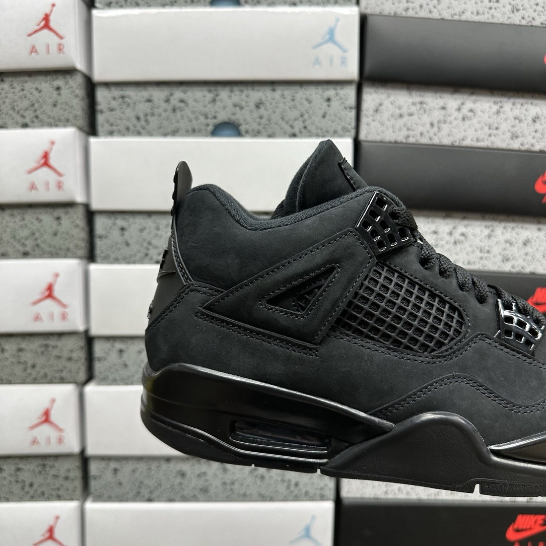 Air Jordan 4 Black Suede