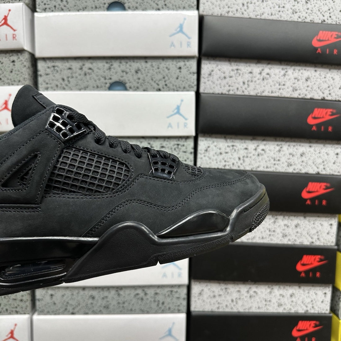 Air Jordan 4 Black Suede