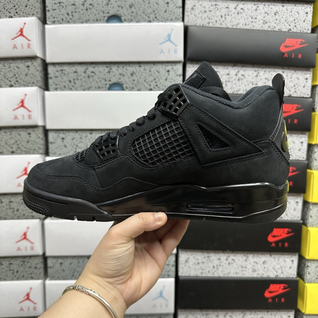 Air Jordan 4 Black Suede