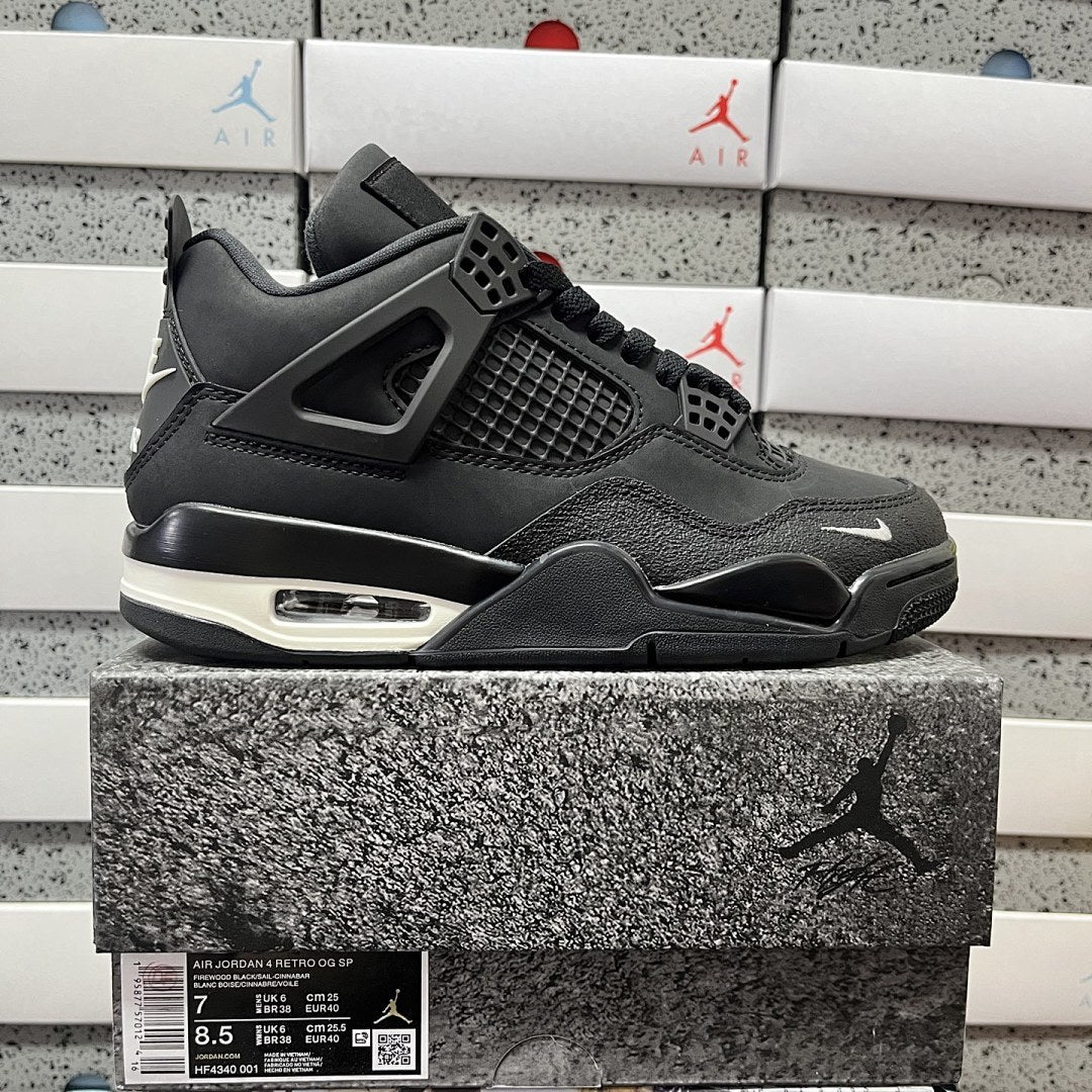 Air Jordan 4 Black Suede