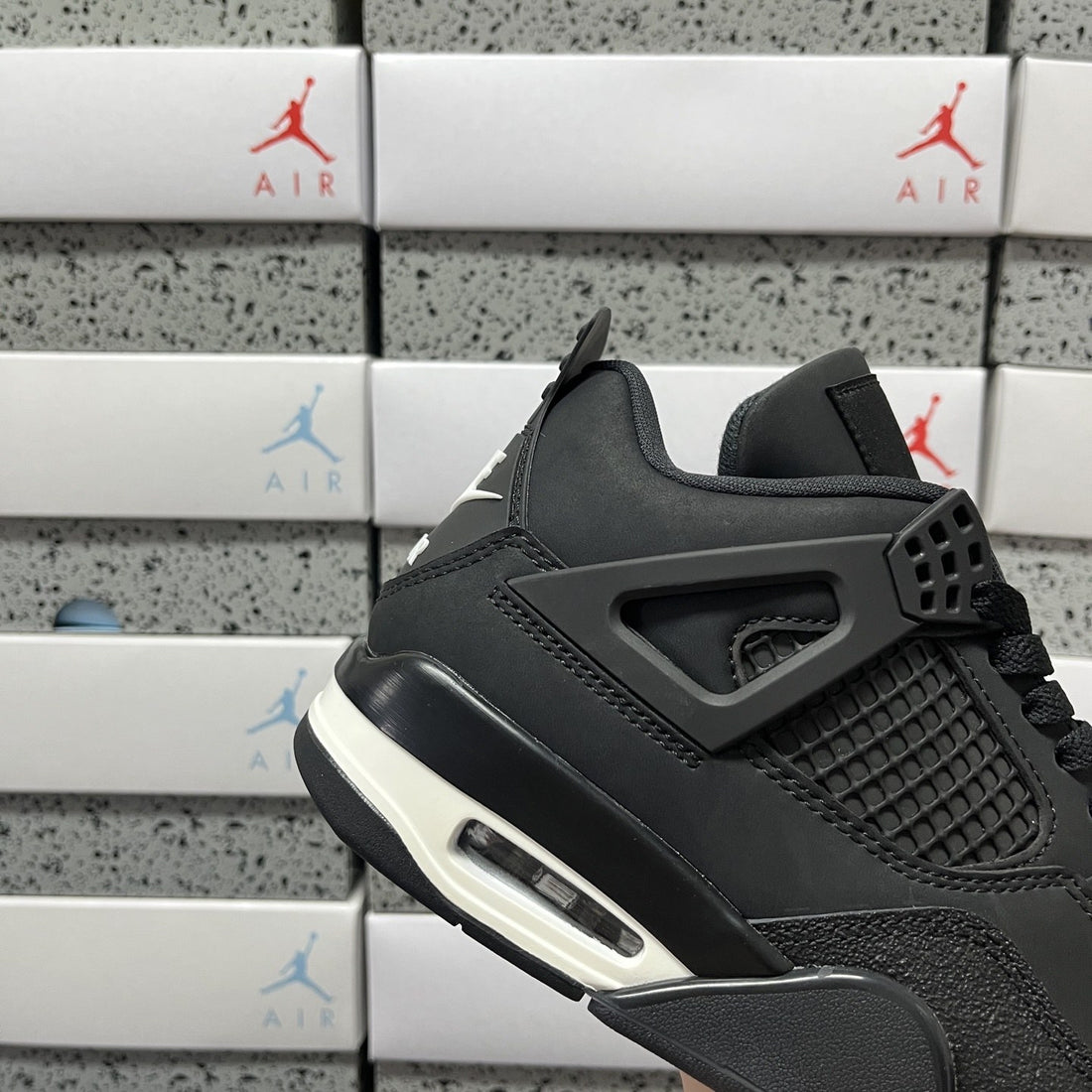 Air Jordan 4 Black Suede