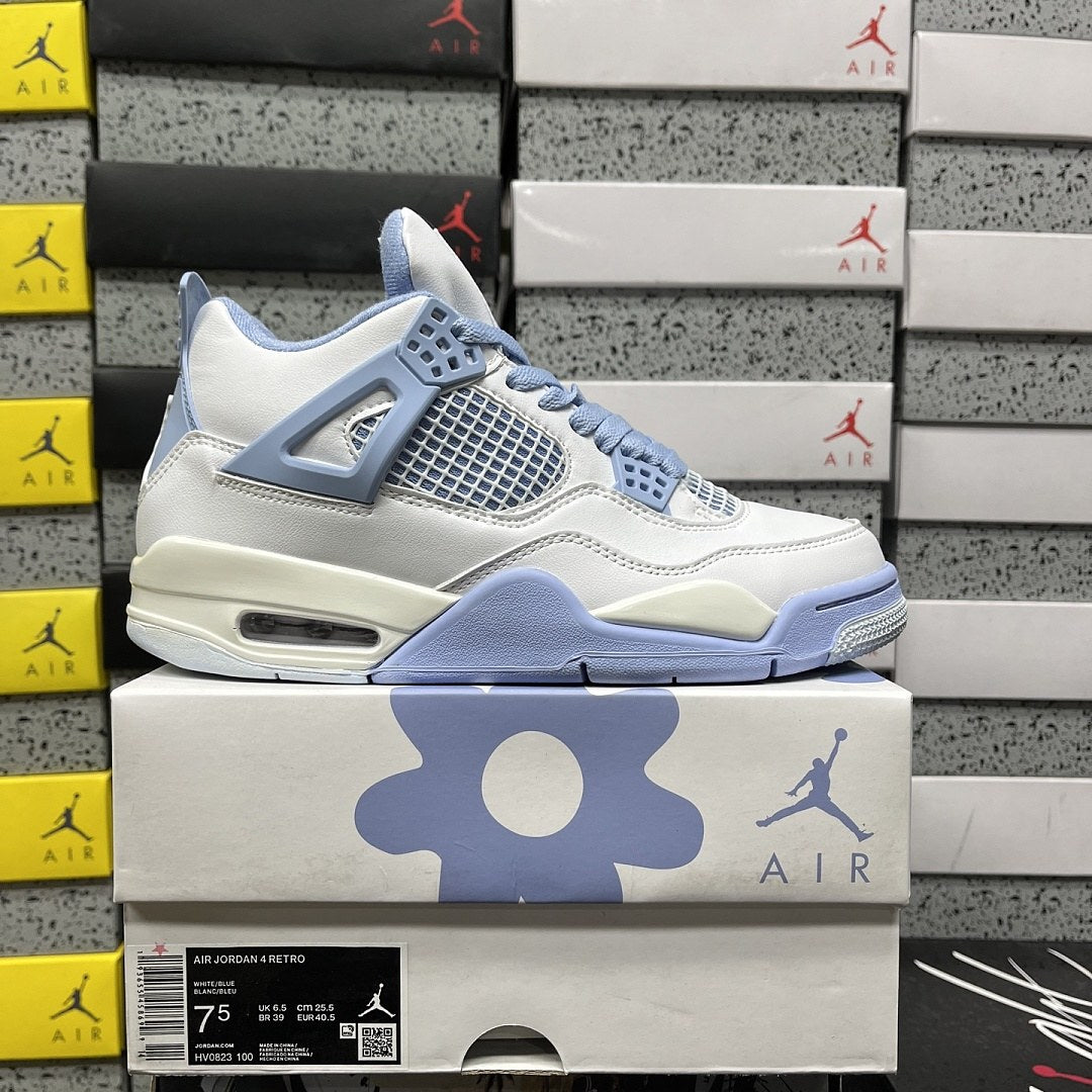 Air Jordan 4 Blue Flower