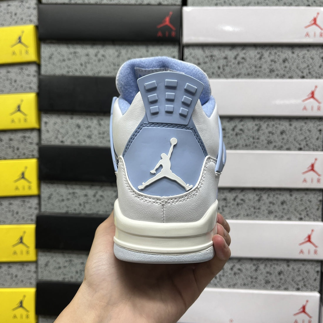 Air Jordan 4 Blue Flower