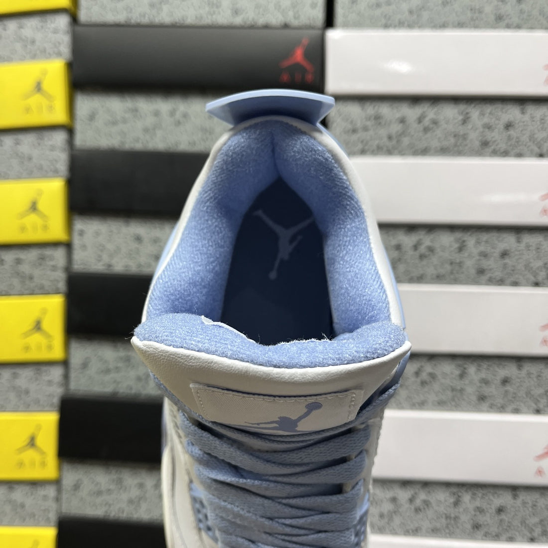 Air Jordan 4 Blue Flower