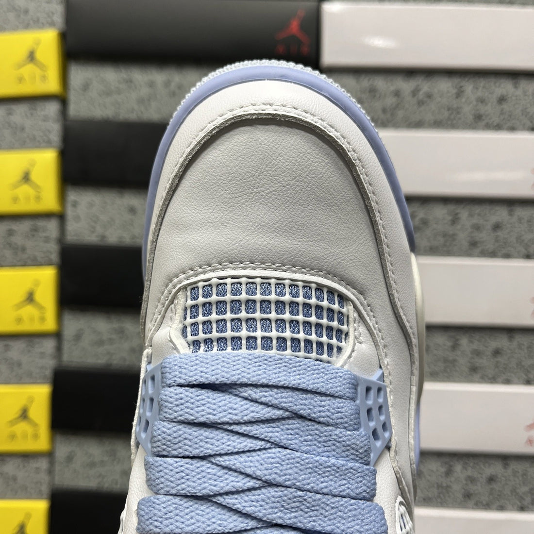 Air Jordan 4 Blue Flower