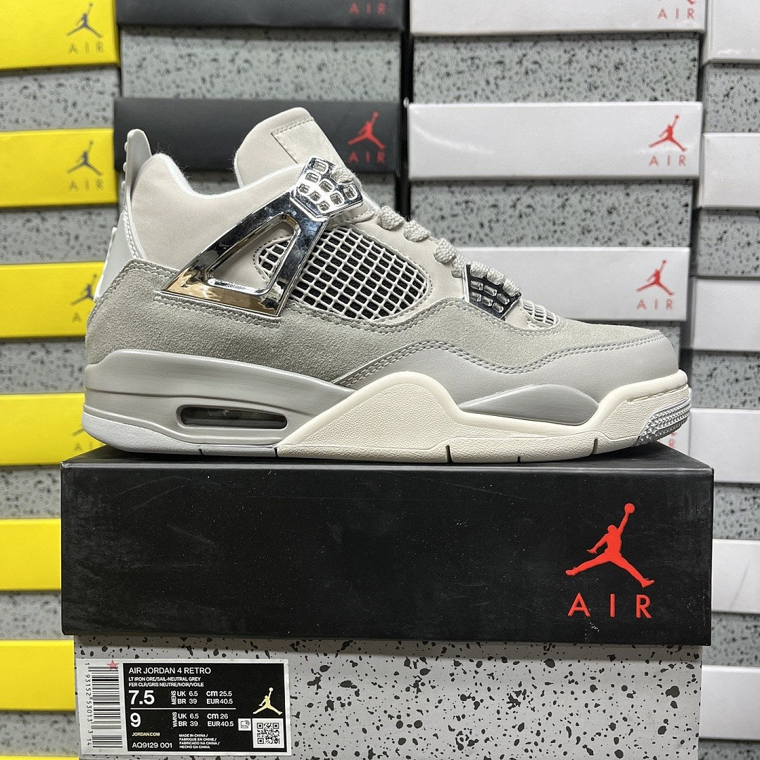 Air Jordan 4 Cement Grey Silver