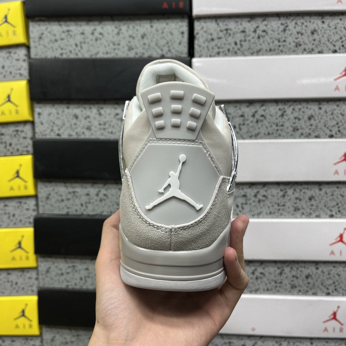 Air Jordan 4 Cement Grey Silver