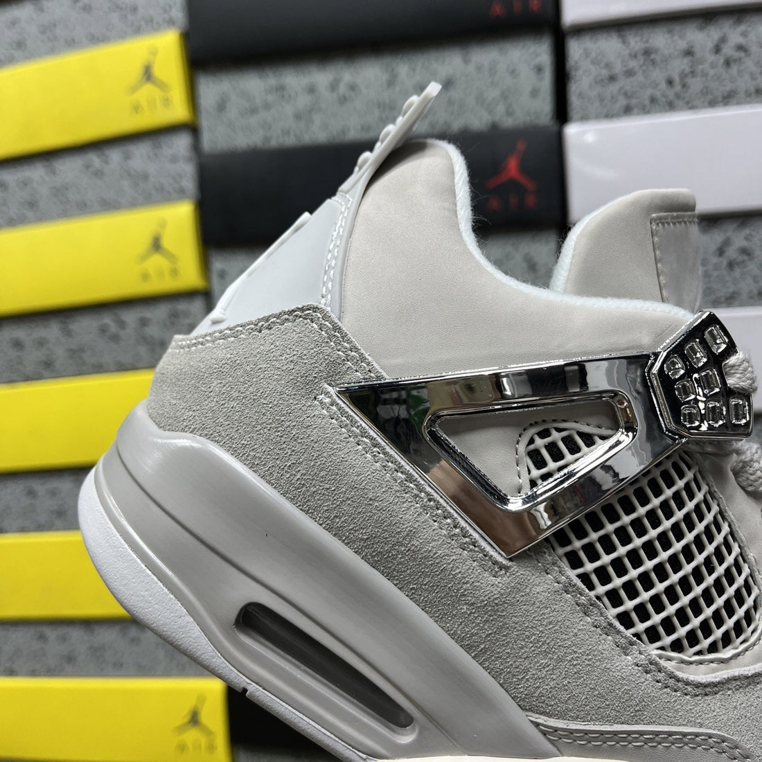 Air Jordan 4 Cement Grey Silver