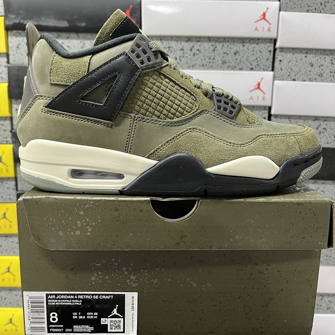 Air Jordan 4 Craft Olive