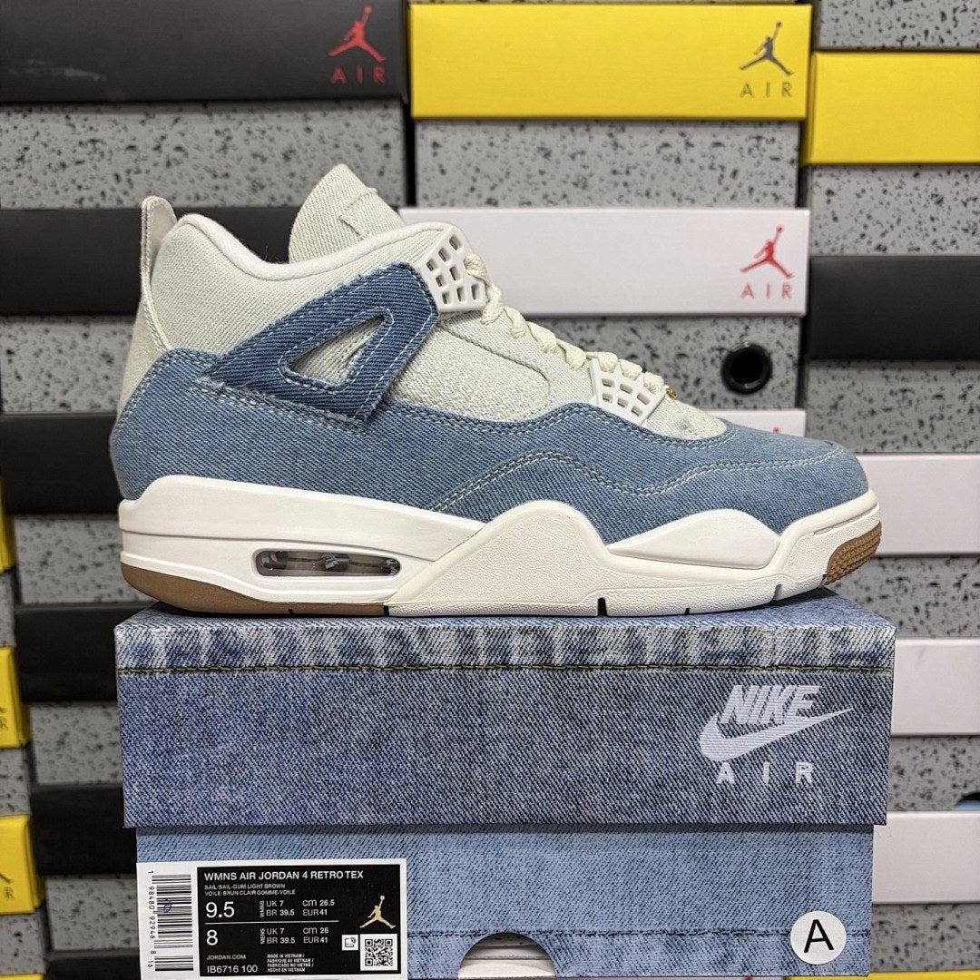 Air Jordan 4 Denim Blue Sail