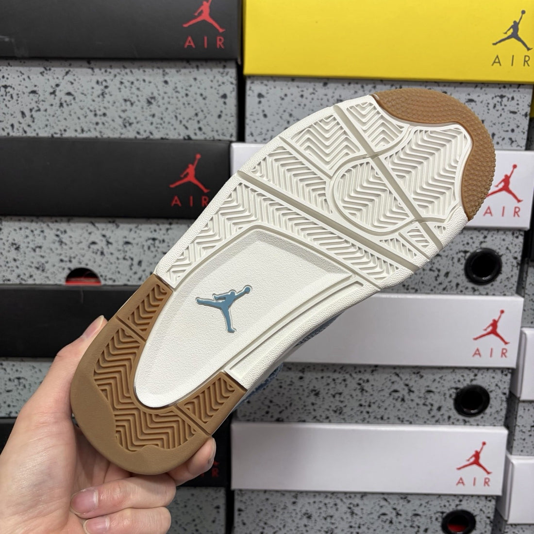 Air Jordan 4 Denim Blue Sail