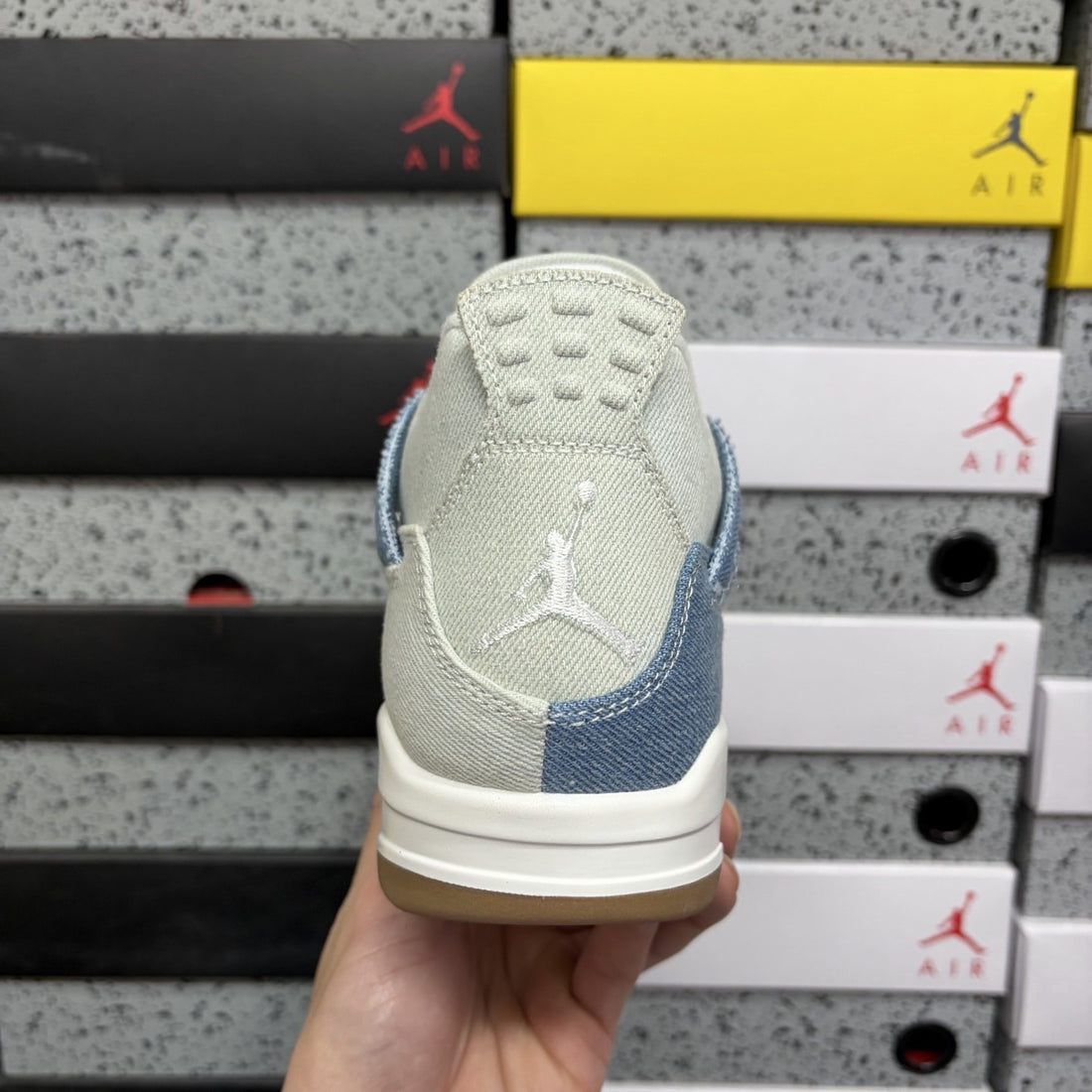 Air Jordan 4 Denim Blue Sail