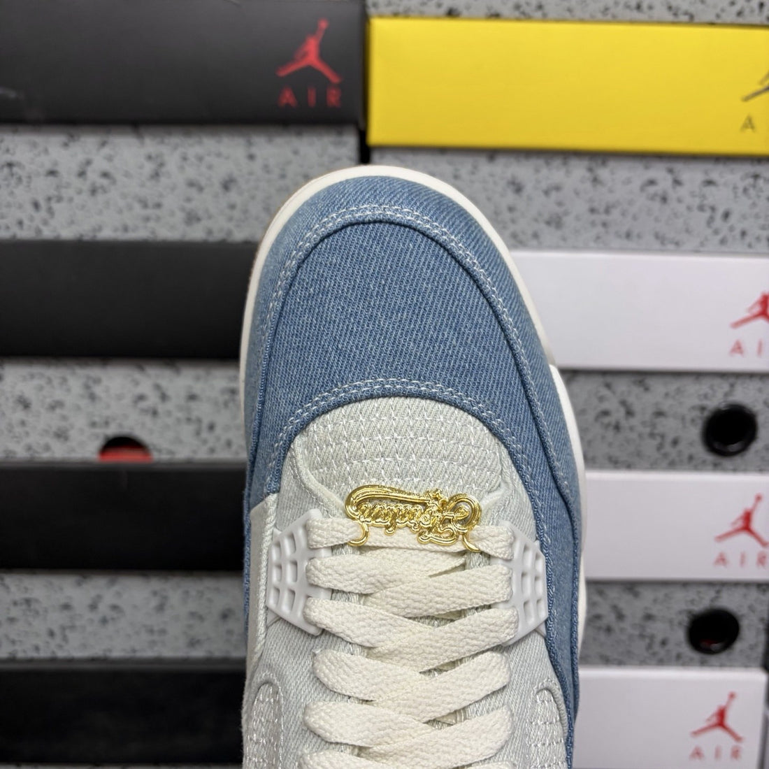 Air Jordan 4 Denim Blue Sail