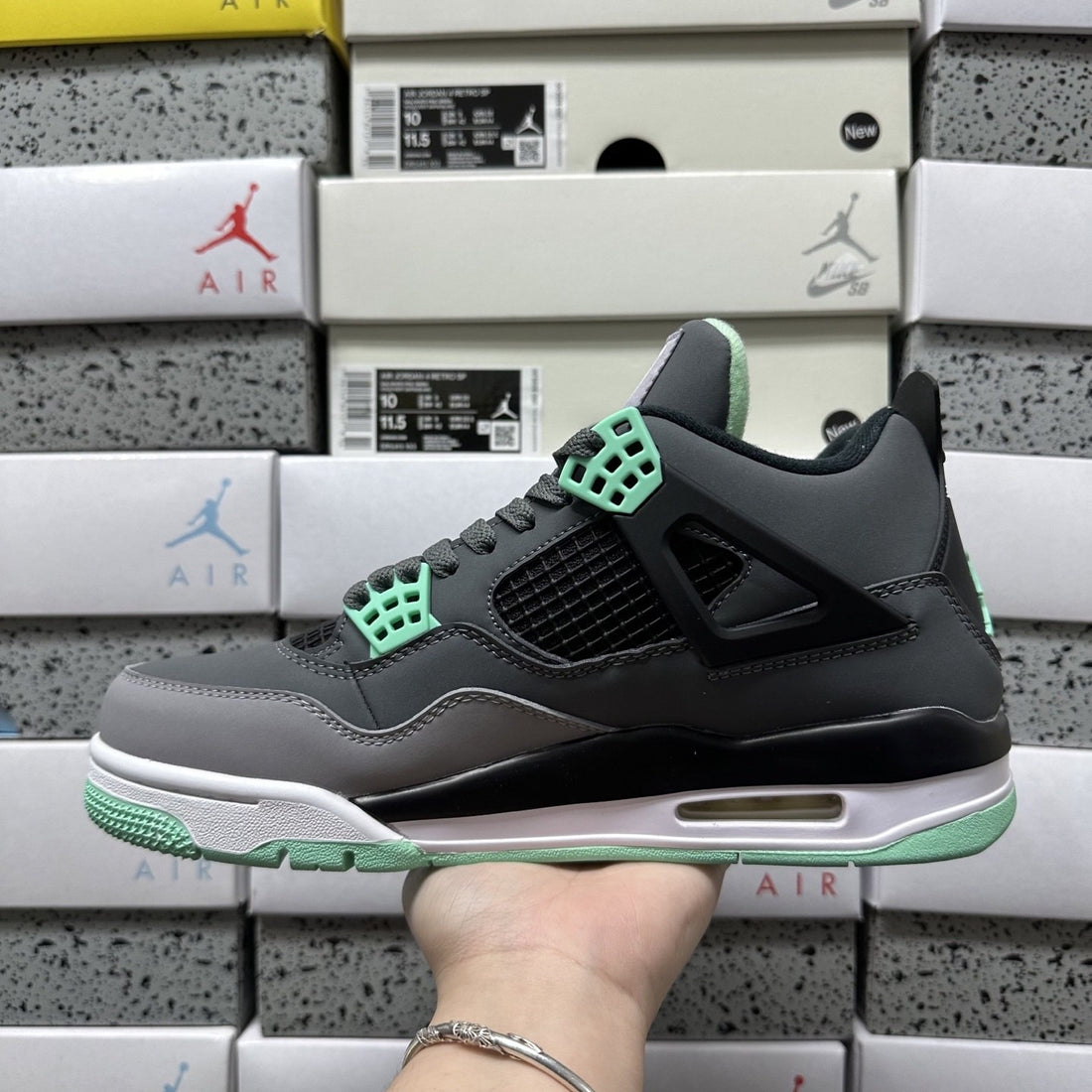 Air Jordan 4 Green Glow