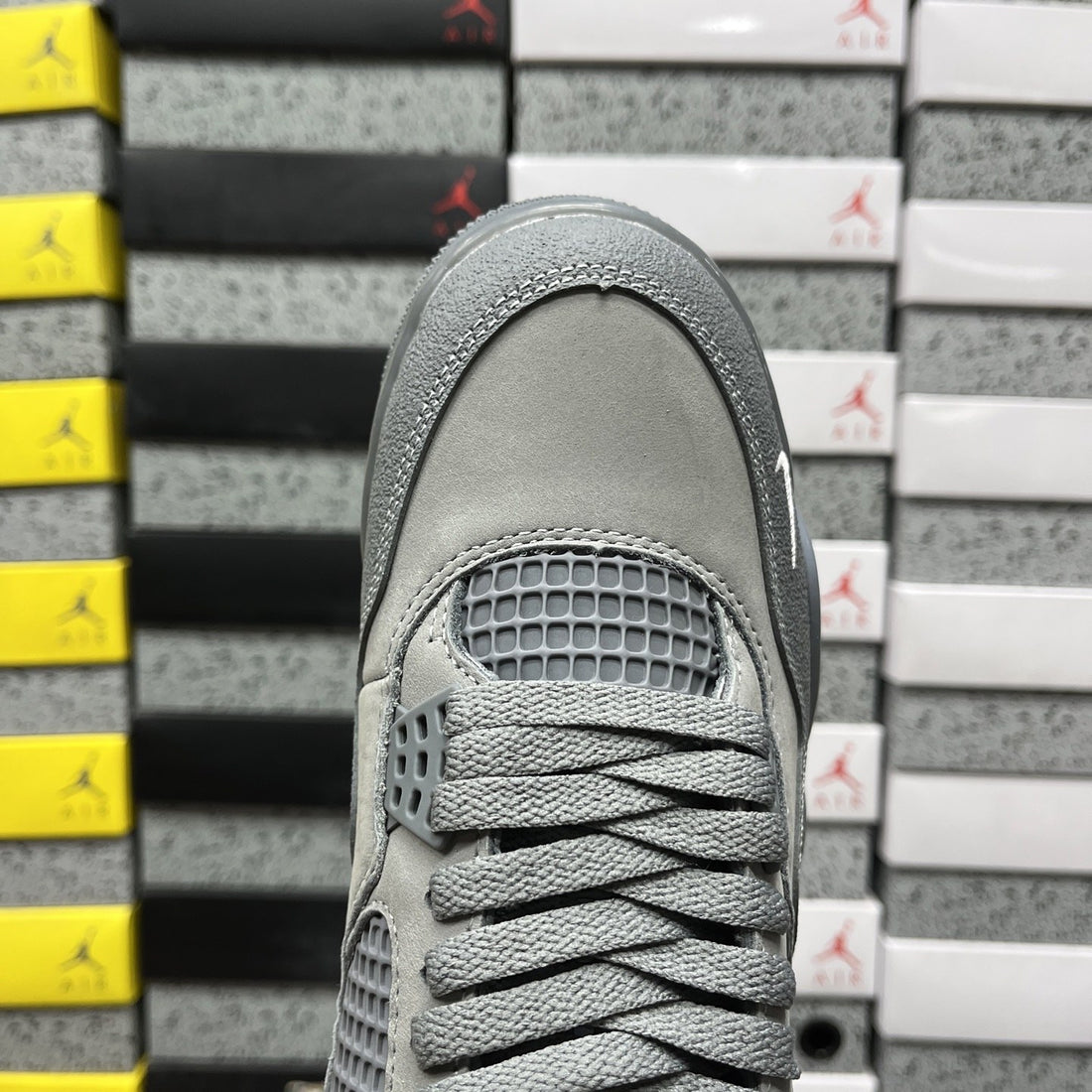 Air Jordan 4 Grey Suede