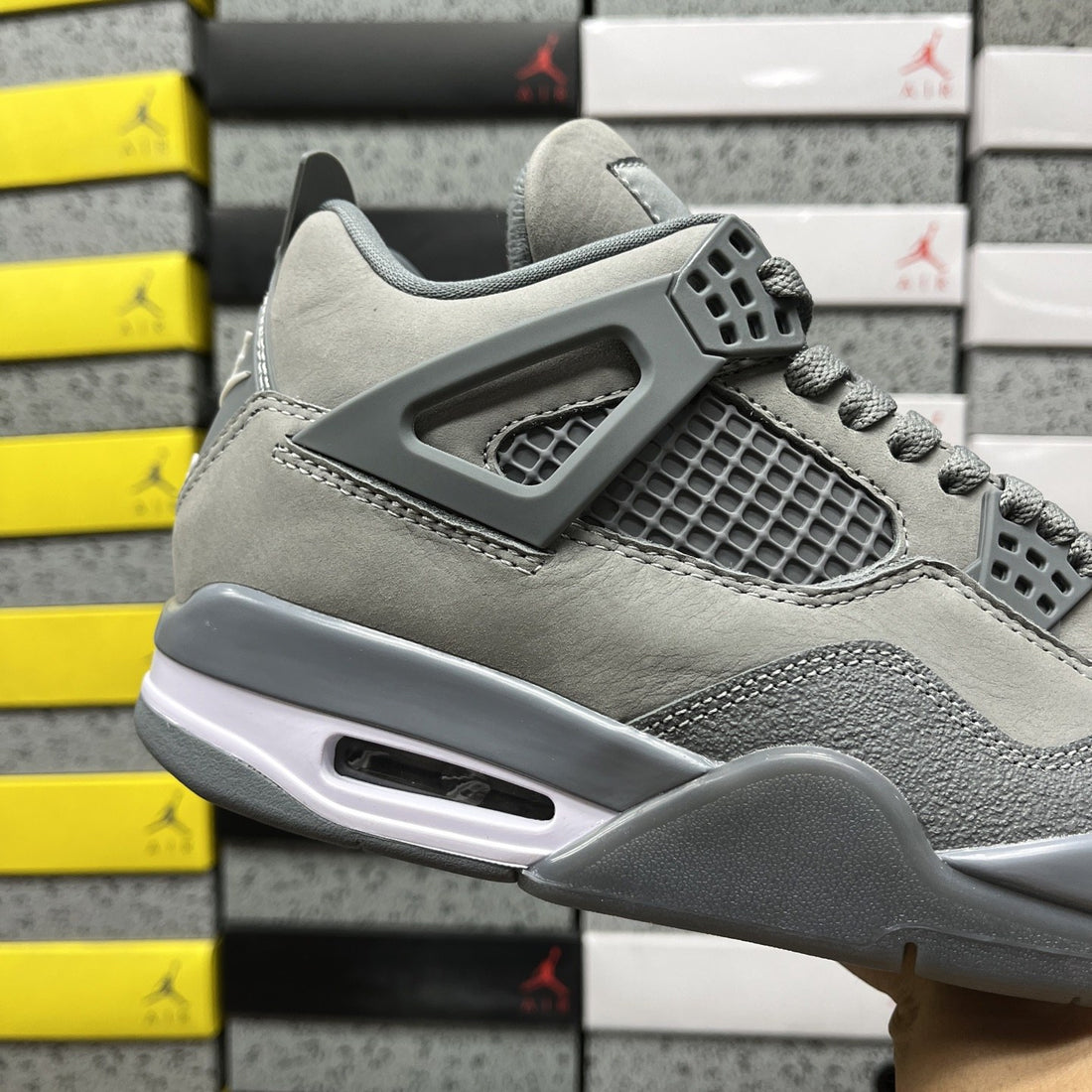 Air Jordan 4 Grey Suede