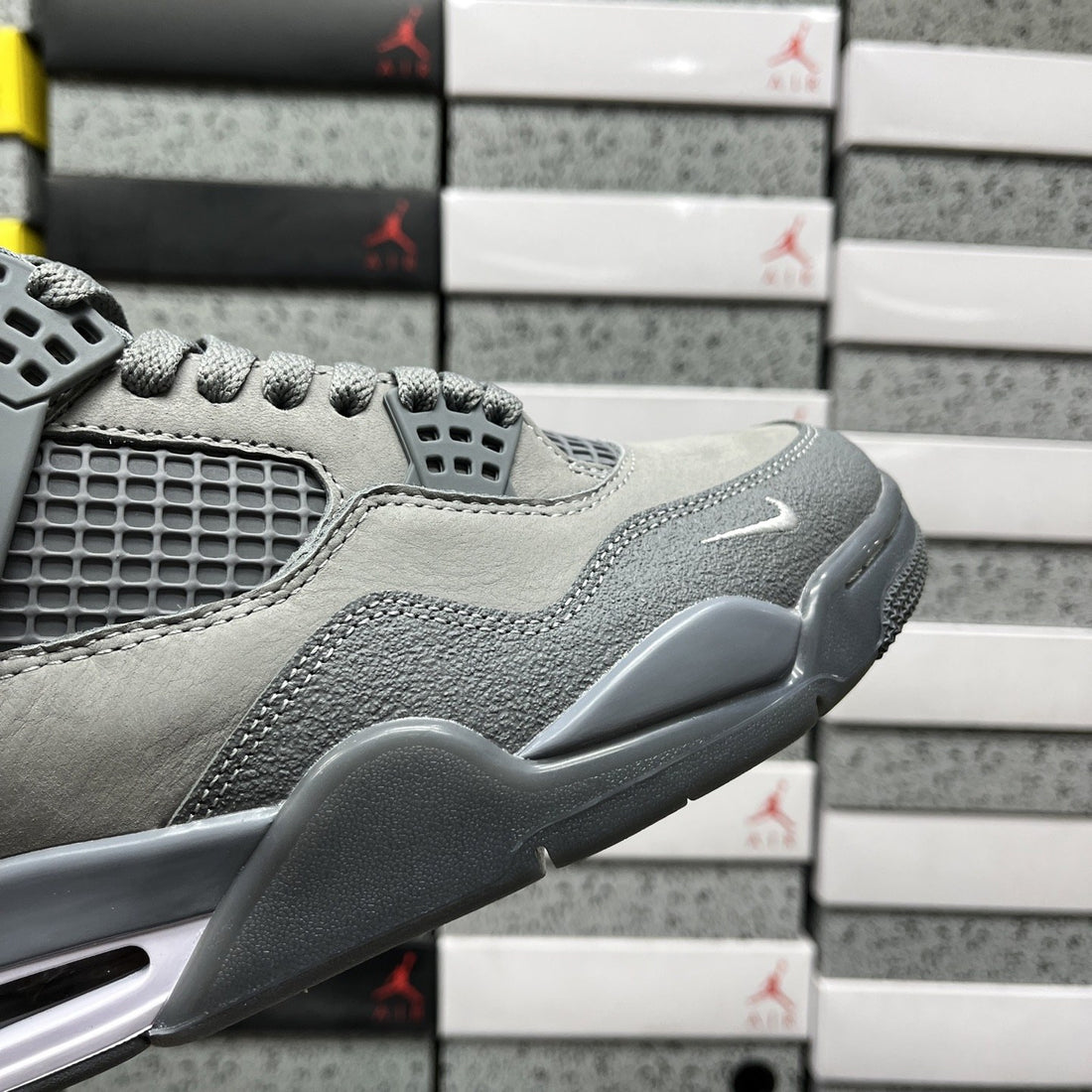 Air Jordan 4 Grey Suede