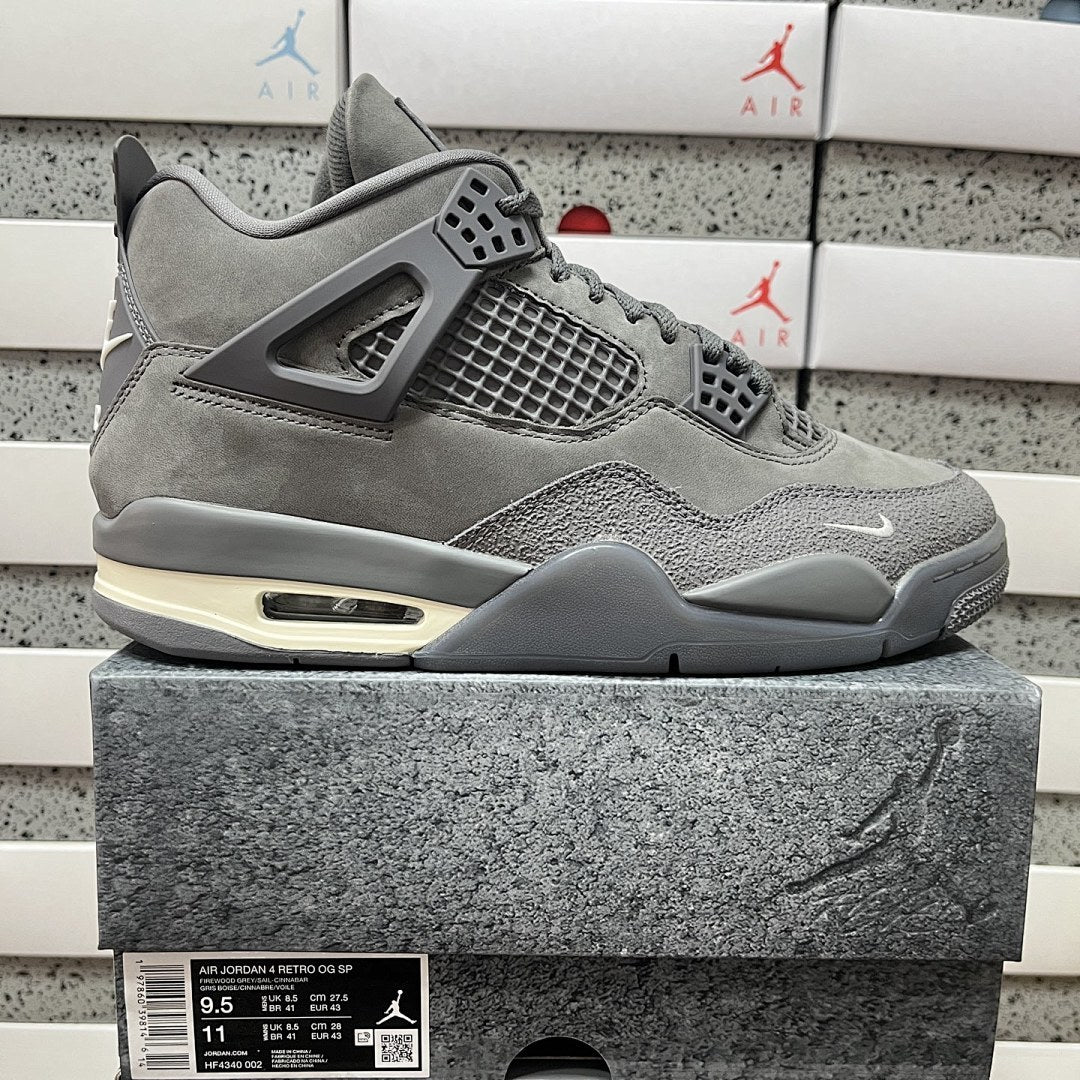 Air Jordan 4 Grey Suede